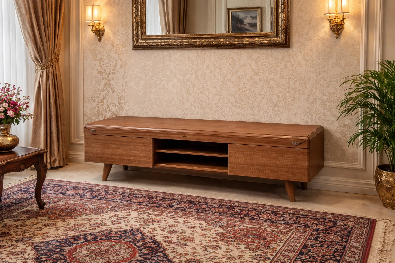 میز تلویزیون کد 50 بلوط