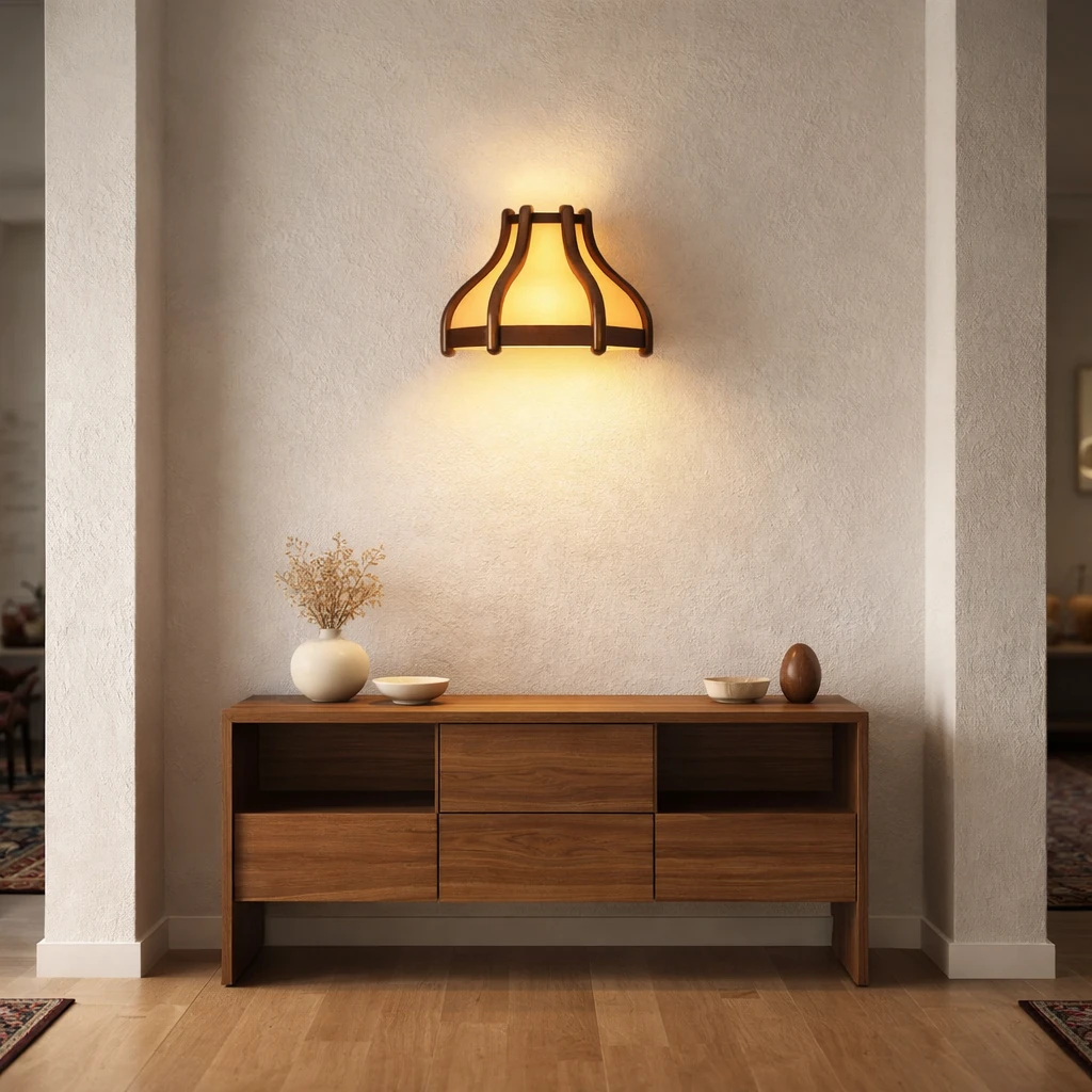 دیوارکوب حصیری