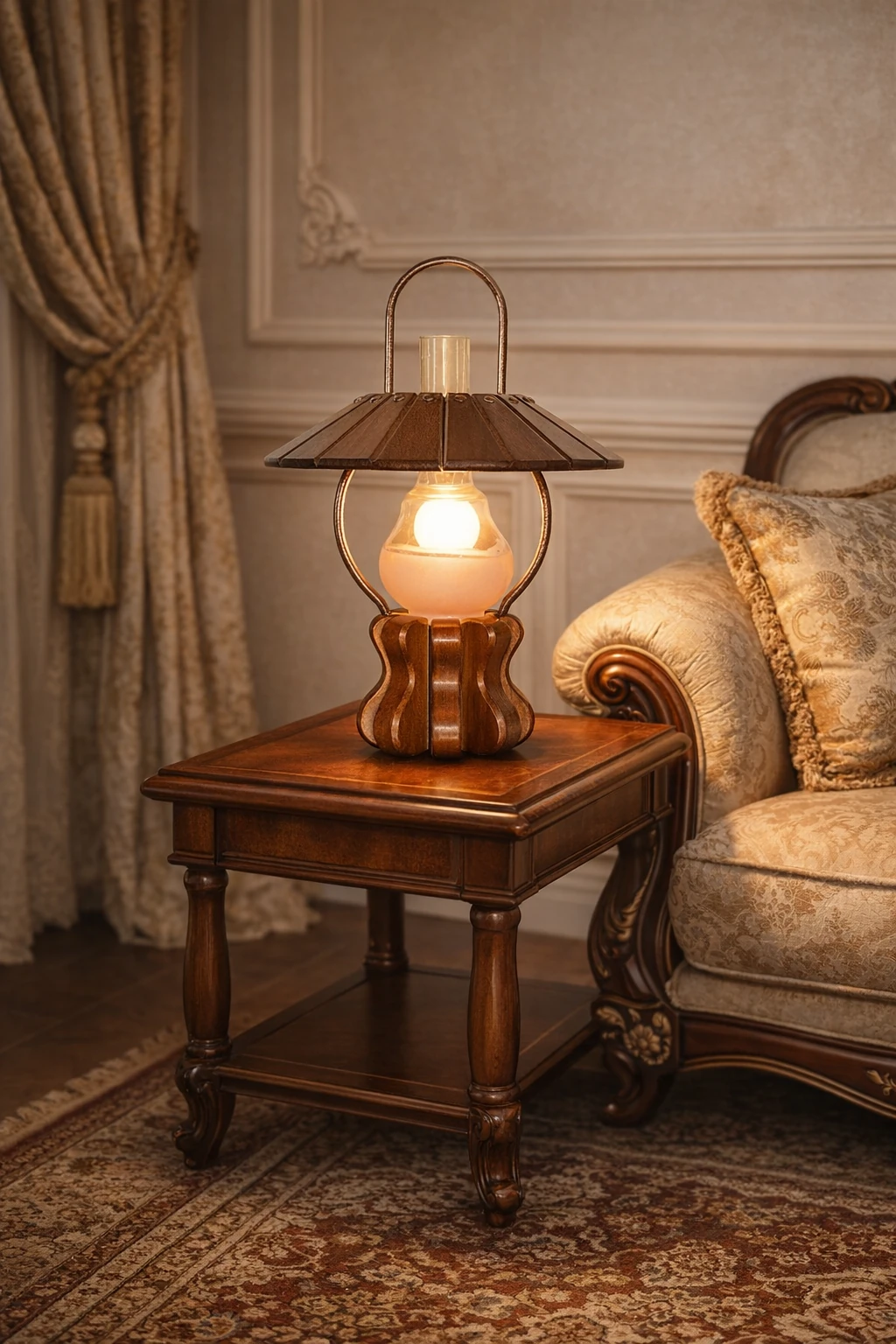 آباژور چوبی فانوس دریا