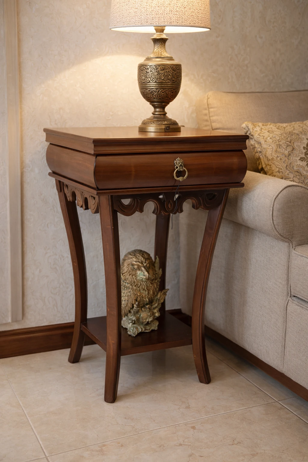 میز مربع گرام تک کشو کد 12