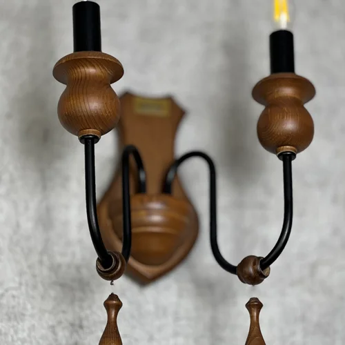 دیوارکوب چوبی مدرن مارال