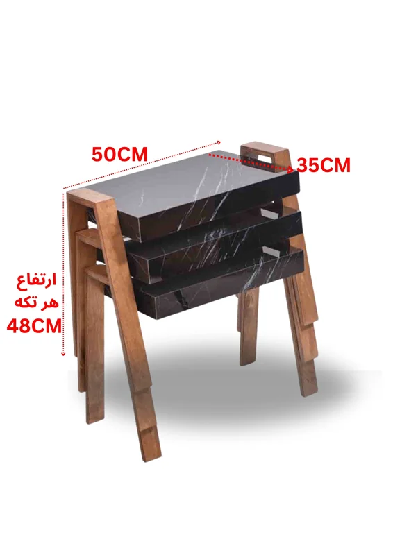 میز مرمر مشکی