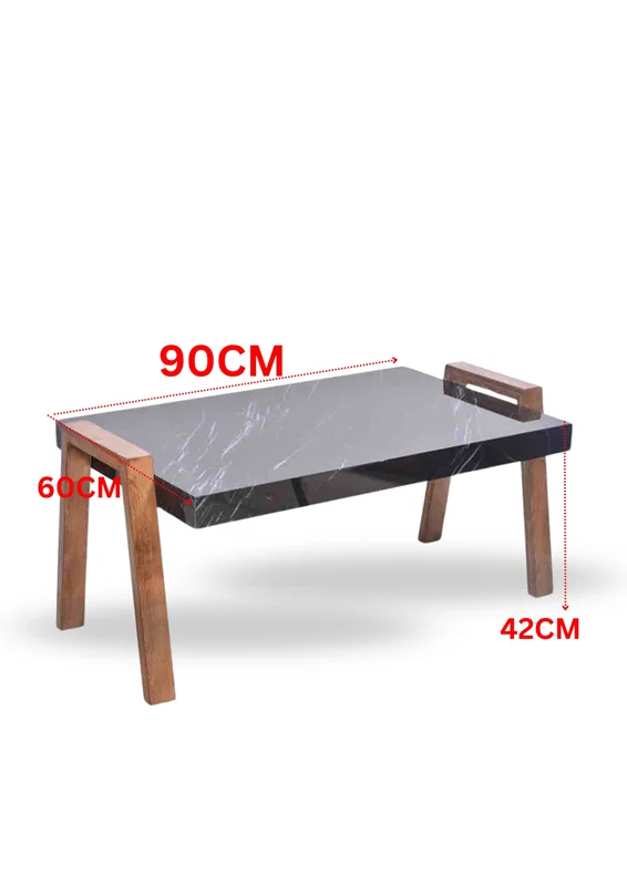 میز جلومبلی مرمر مشکی