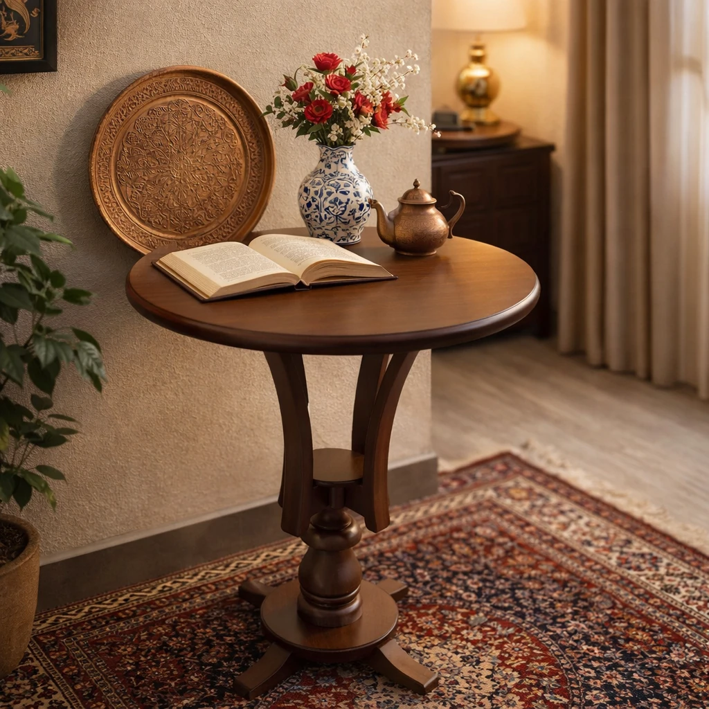 میز خاطره جدید مدل سماوری قطر 65 سانت