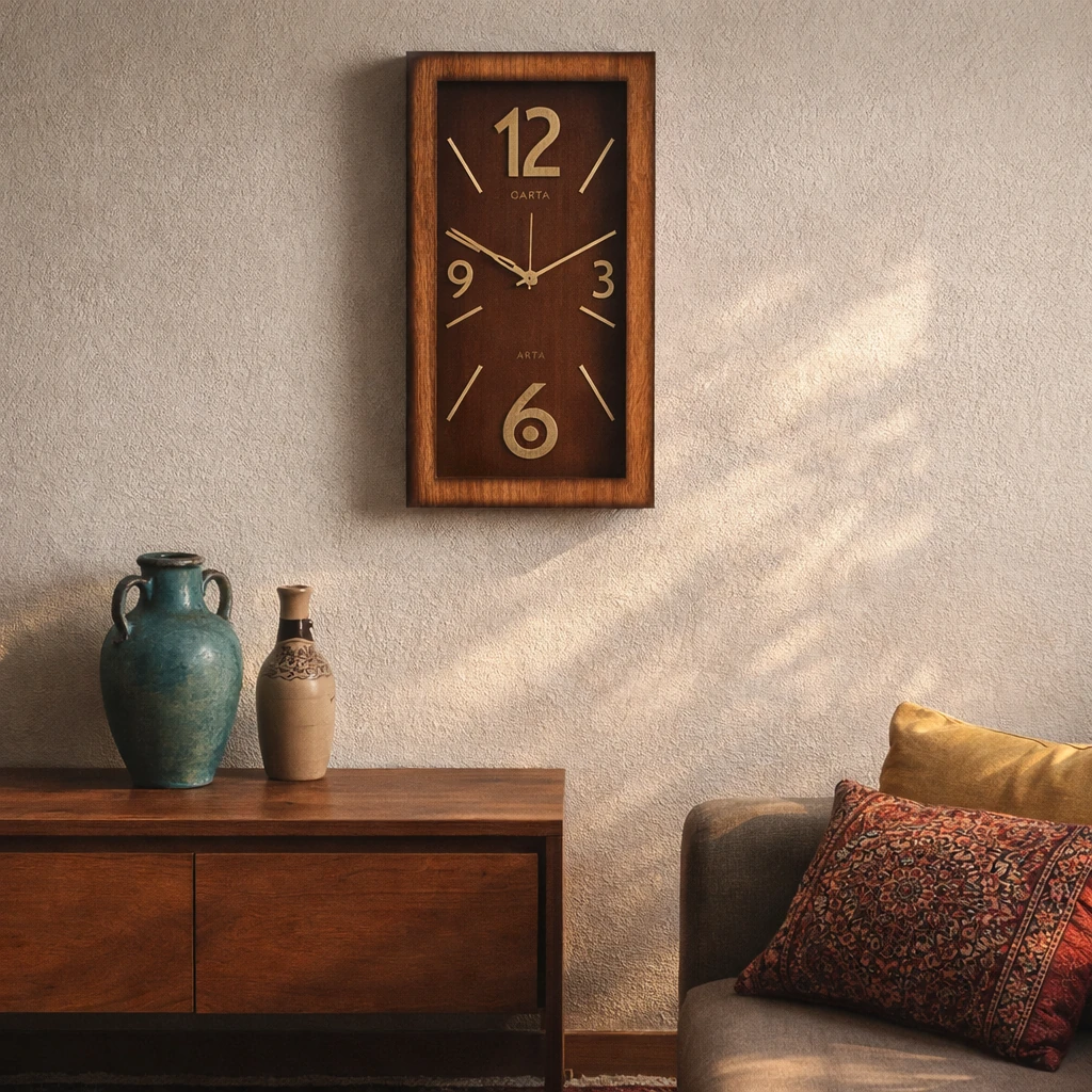 ساعت دیواری ARTA مستطیل کد 447
