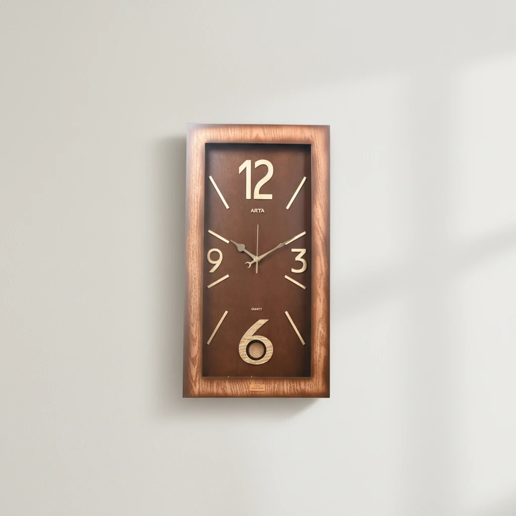 ساعت دیواری ARTA مستطیل کد 447