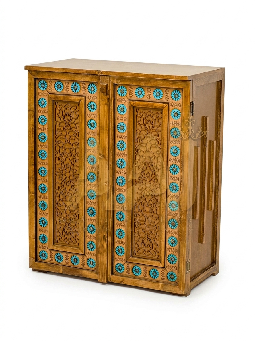 جاکفشی لوتوس دو درب فیروزه ای