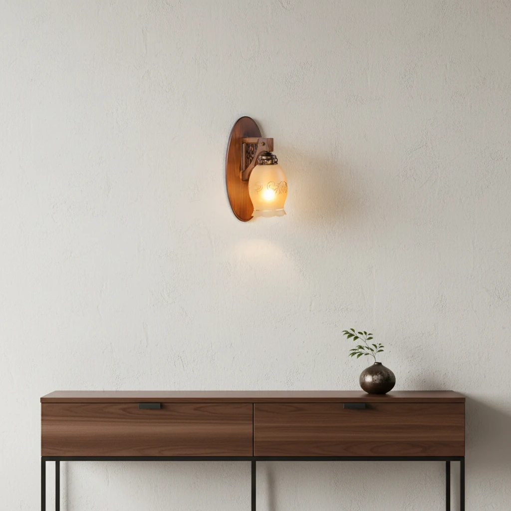 دیوارکوب رادین تمام چوب